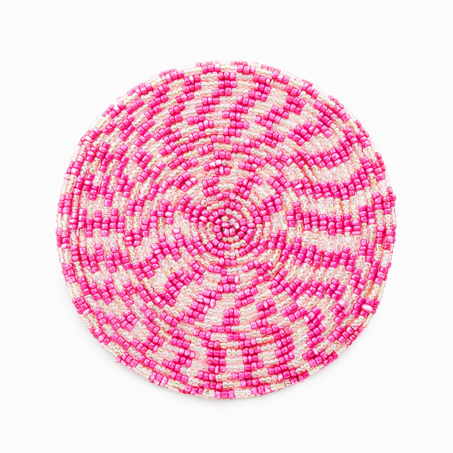 Bubblegum Pink - Bead Coasters