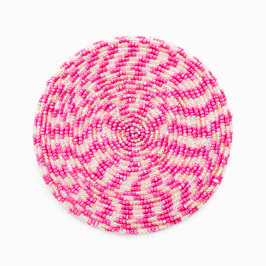 Bubblegum Pink - Bead Coasters