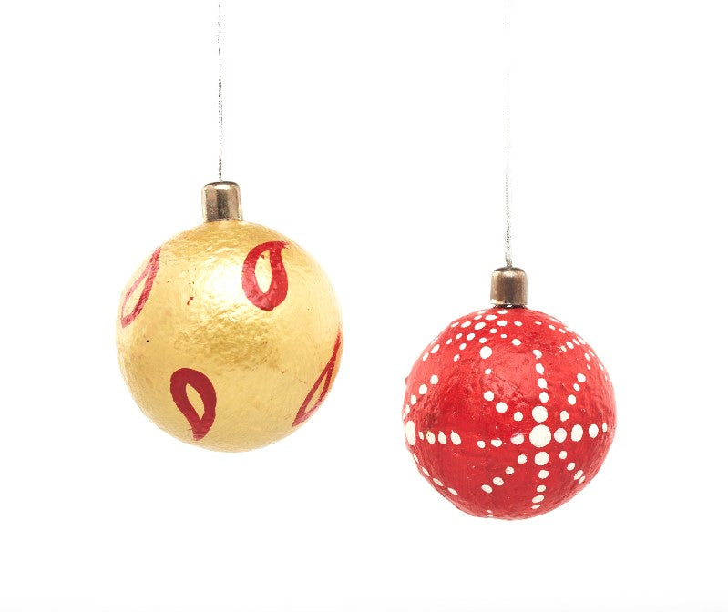 Golden & Crimson Red - Ornament for the Christmas Tree