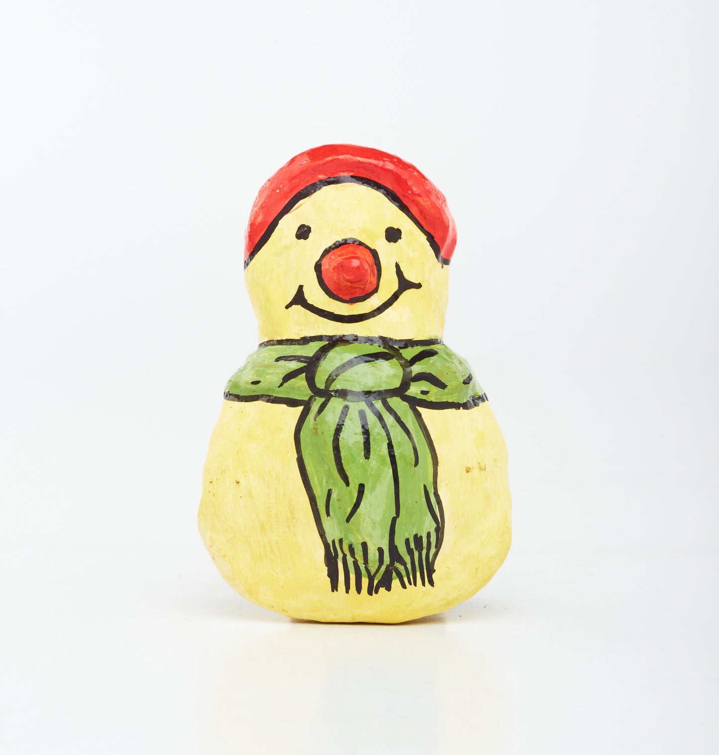 Yellow - Snow Man - Fridge Magnet