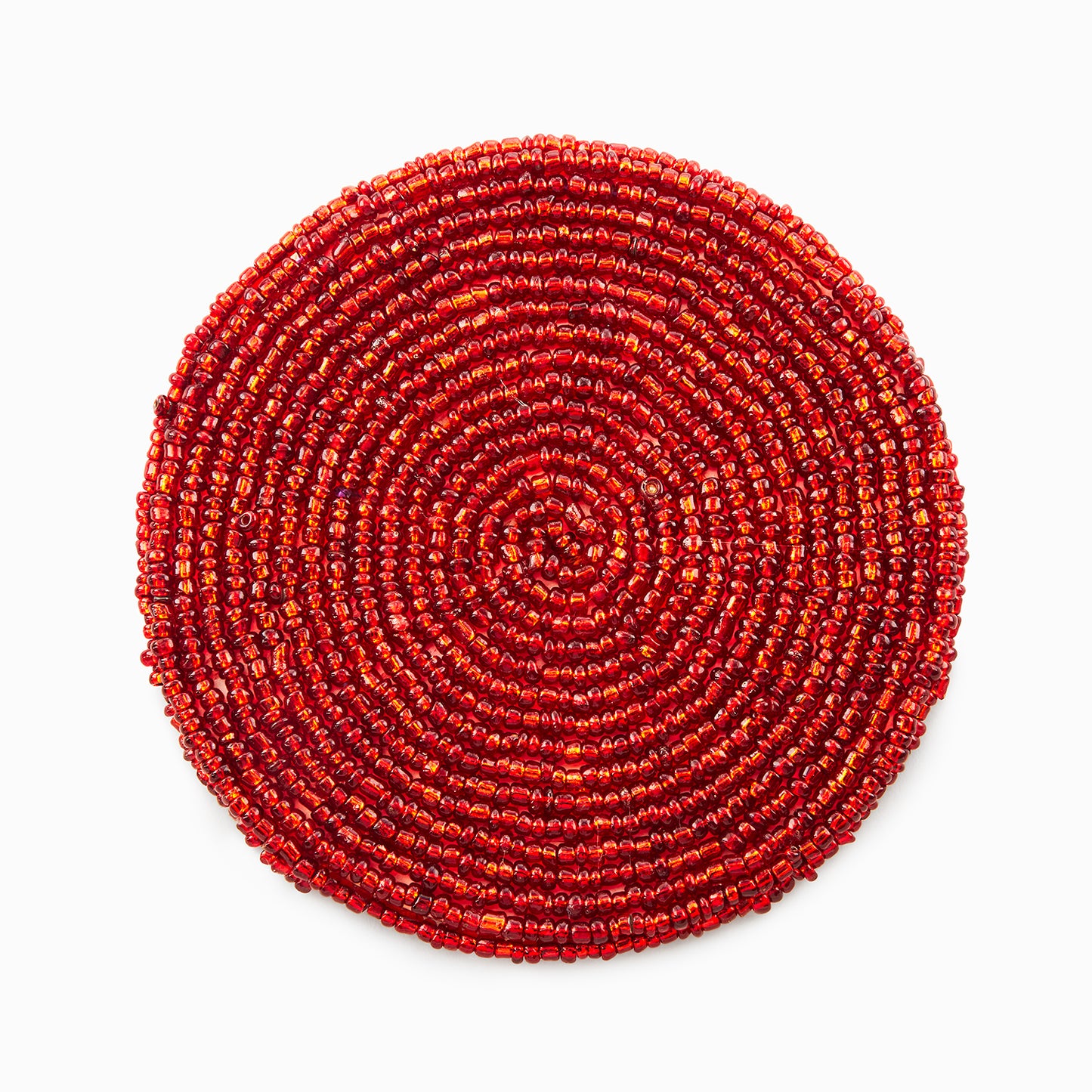 Lipstick Red - Bead Coaster