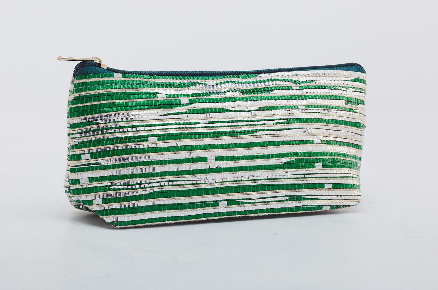 Green & Silver - Pencil Pouch