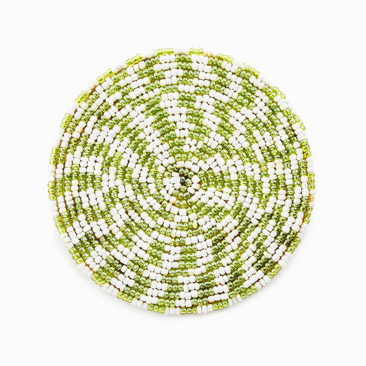Olive Green - Bead Coaster