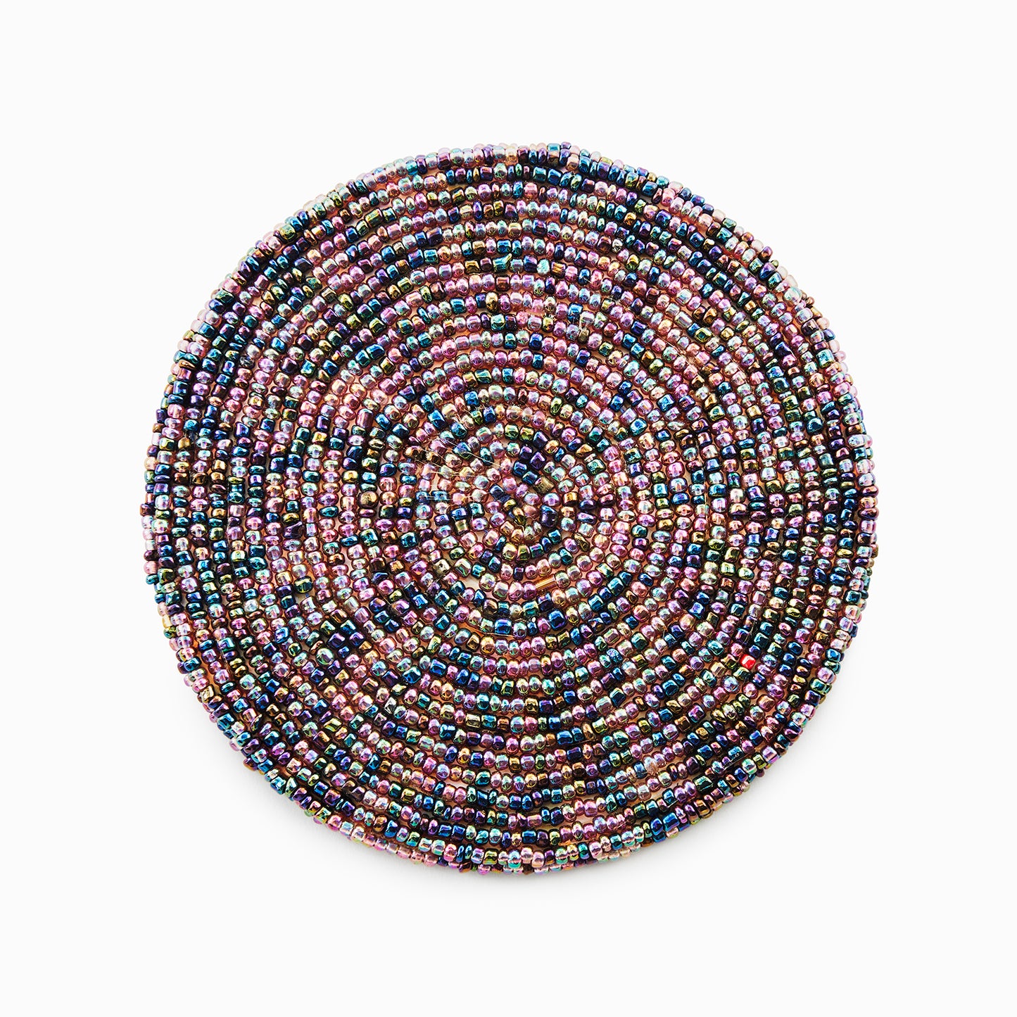Multi - Colored - Bead Coaster