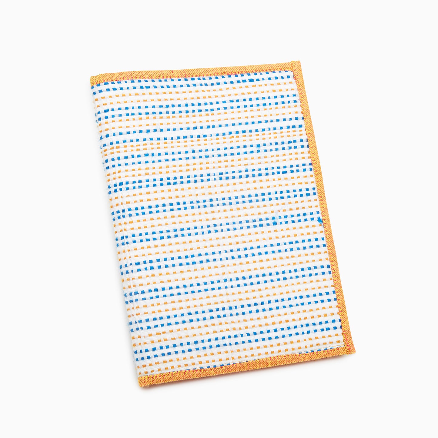 White & Blue and Orange Color design - Sack Cover with Diary