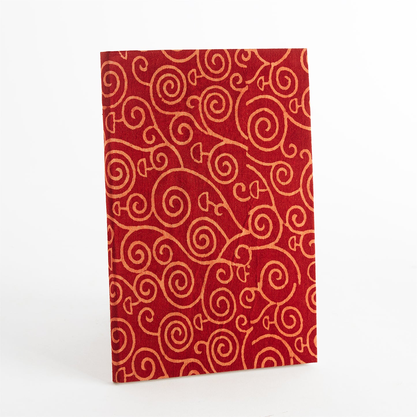 Cherry Red Color with Ethnic Design - Regular Size Diary