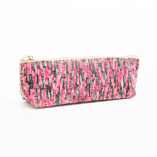 Pink & Black Recycled Plastic Pencil Pouch (MLP Plastic)