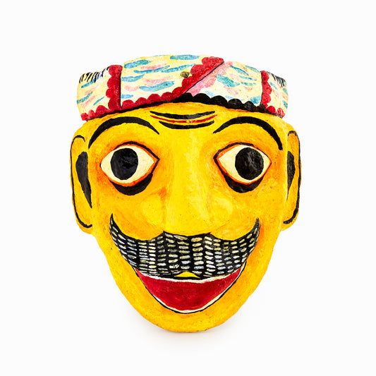 Village Man -Face Mask for Wall Hanging