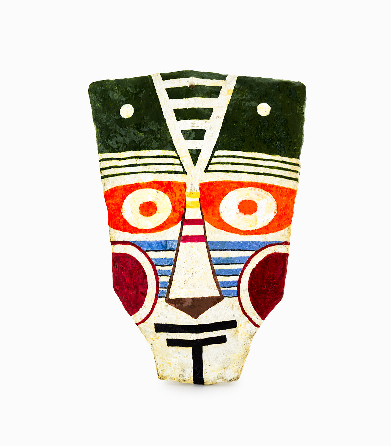Tribal Man - Face Mask for Wall Hanging