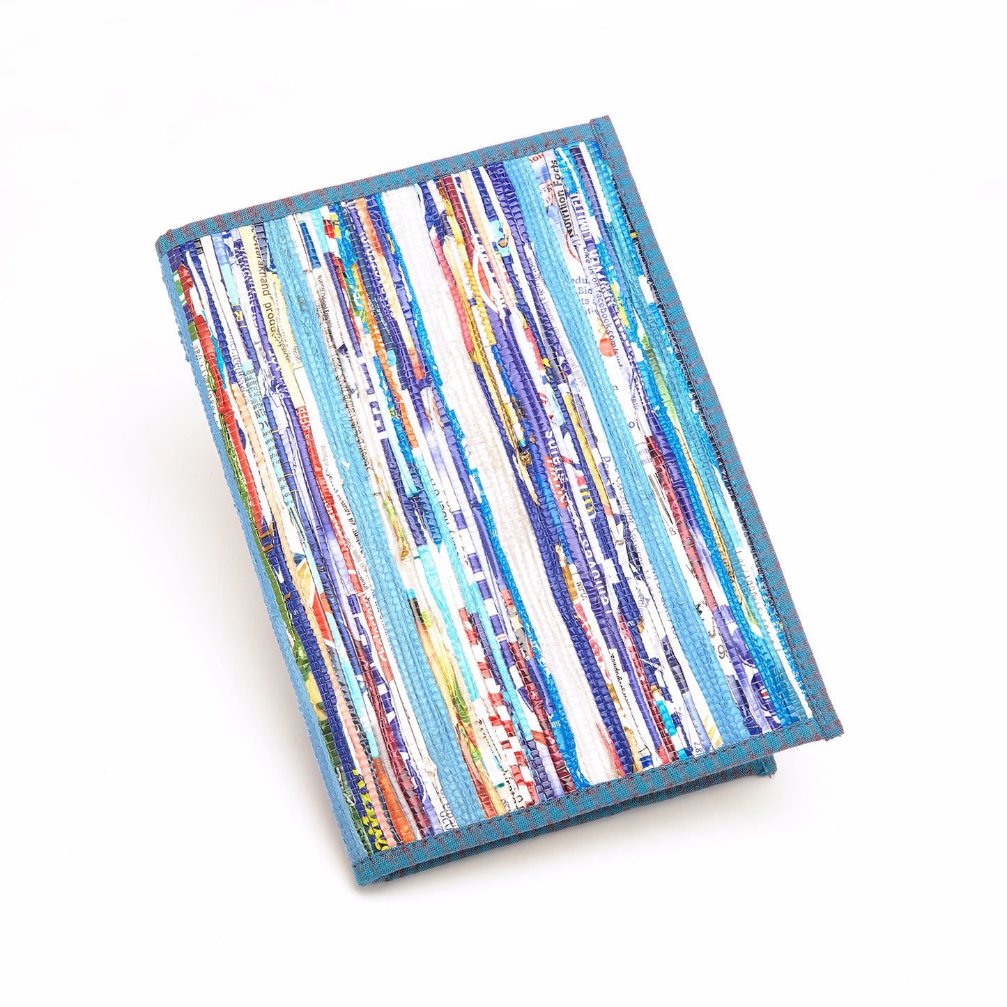 Vibrant mix of Blues, Recycled Plastics (MLP) Diary Cover