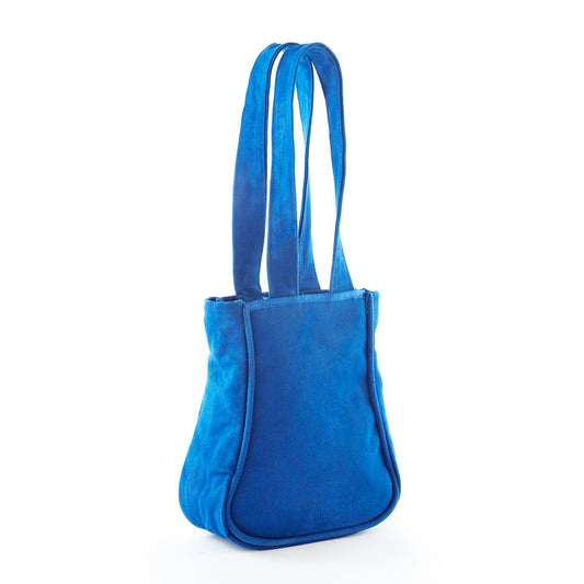 Cerulean Blue Colored - Hand Bag - Made By People with Disabilities