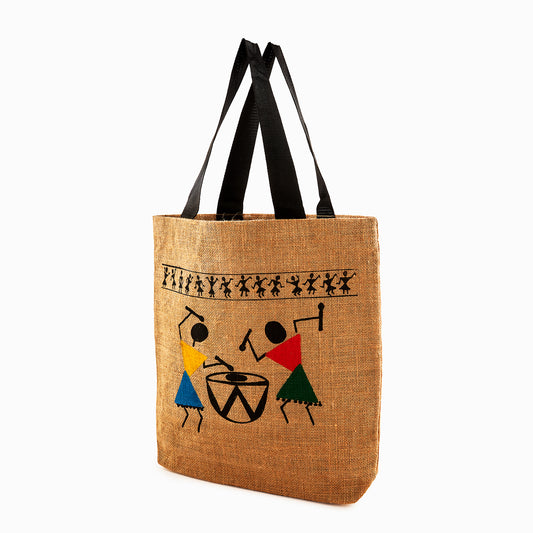 Jute Bag With Design - Made by people with disabilities - on - SUPER SALE!!!