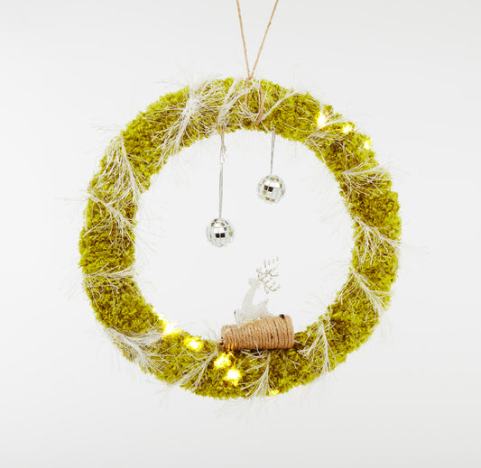 Lime Green - Wreath for Hanging