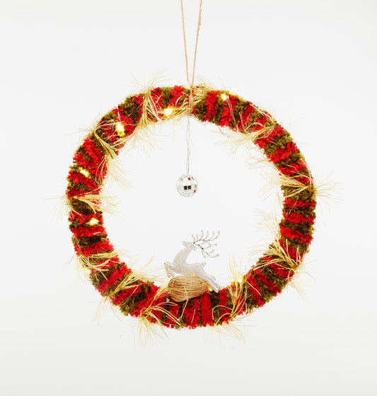 Berry Red & Green - Wreath for Hanging