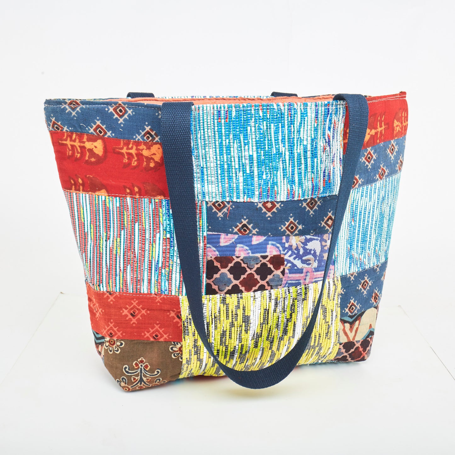 Patch Work with Recycled Fabric & MLP Tote Bag