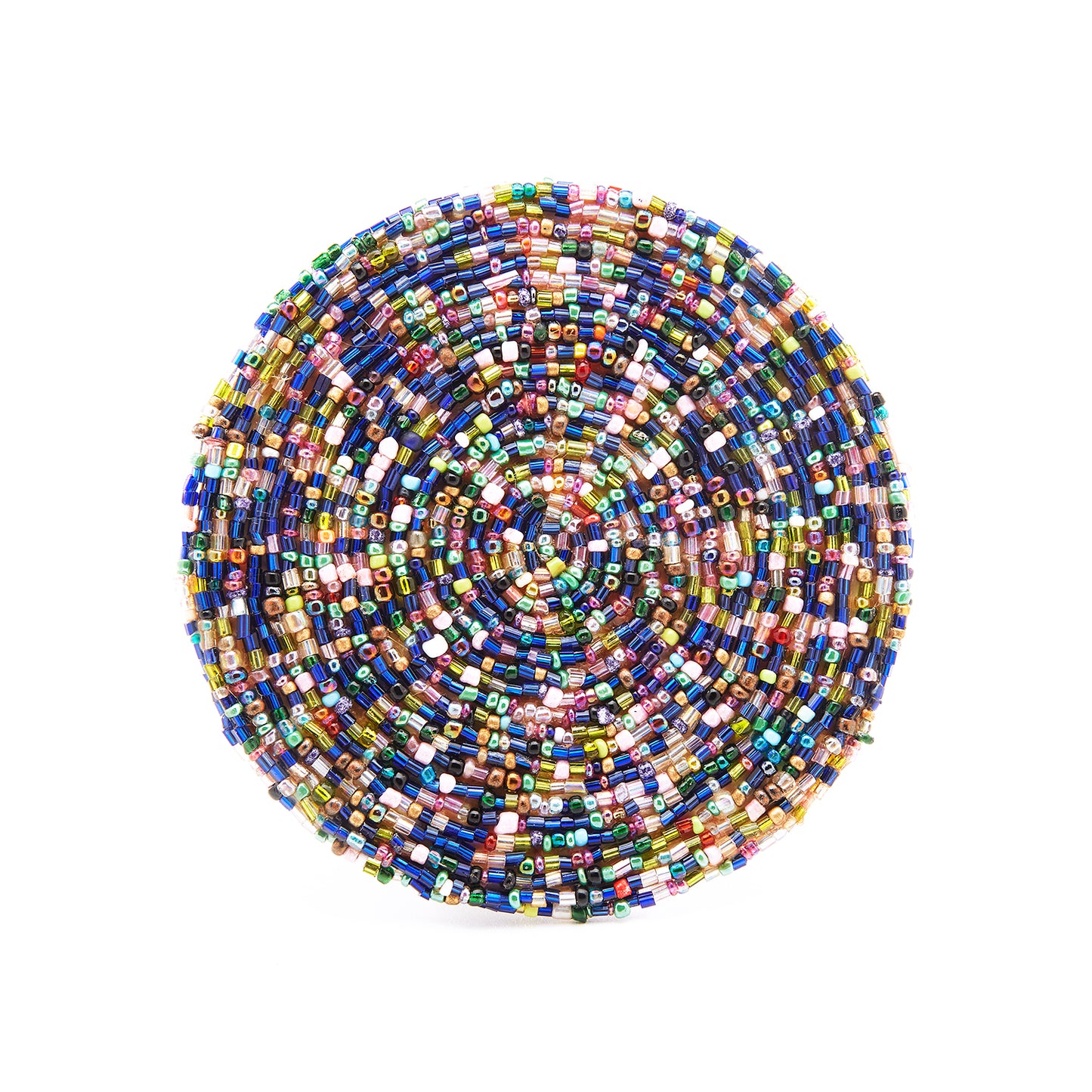 Multi - Colored - Bead Coaster
