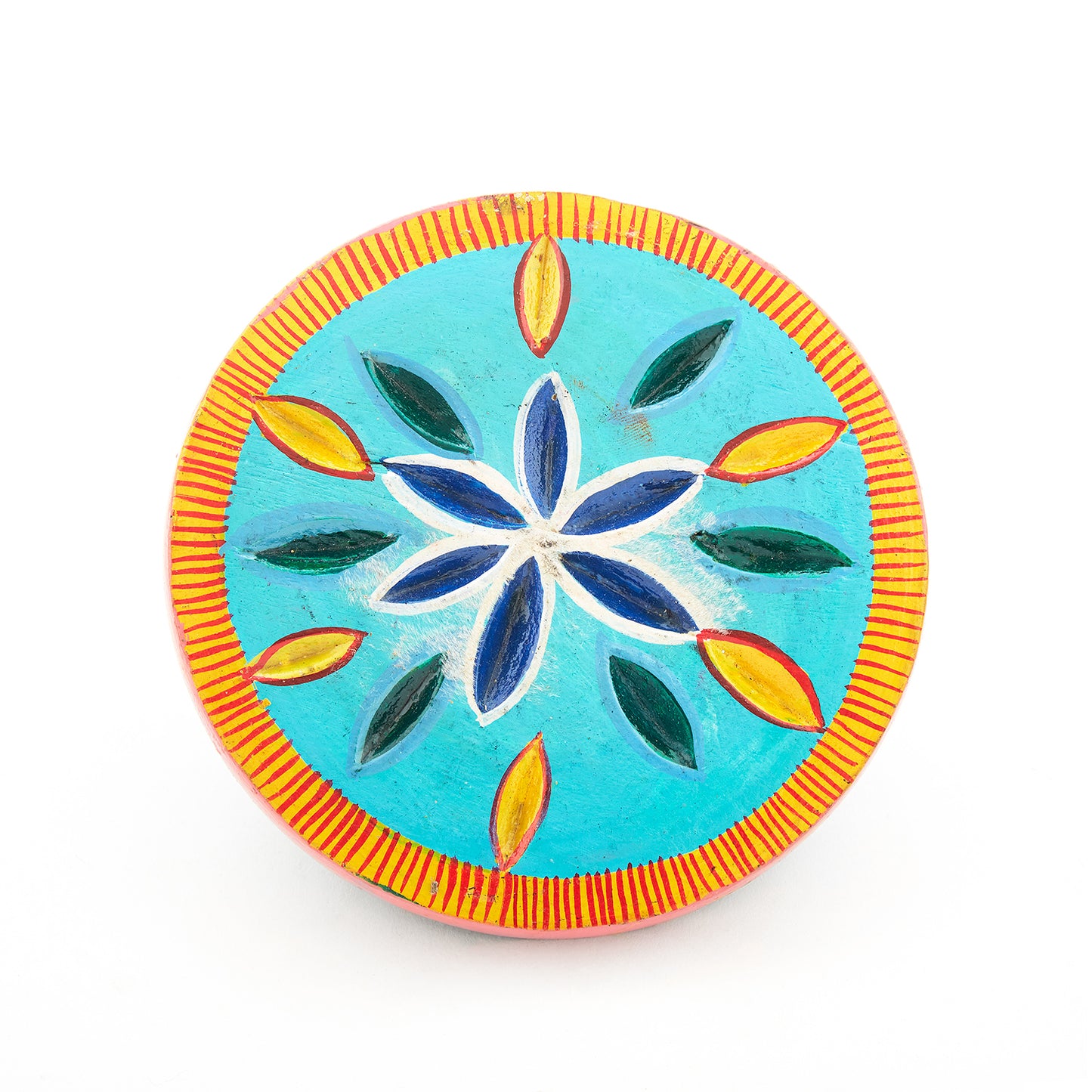 Light Turquoise Blue - Wooden Coaster