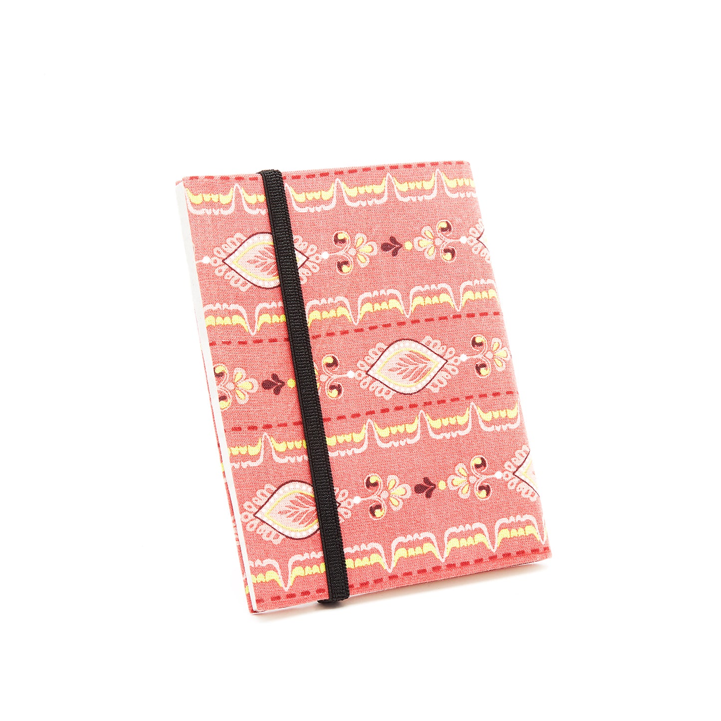 Block Print on a  Blush Red - Cloth Diary