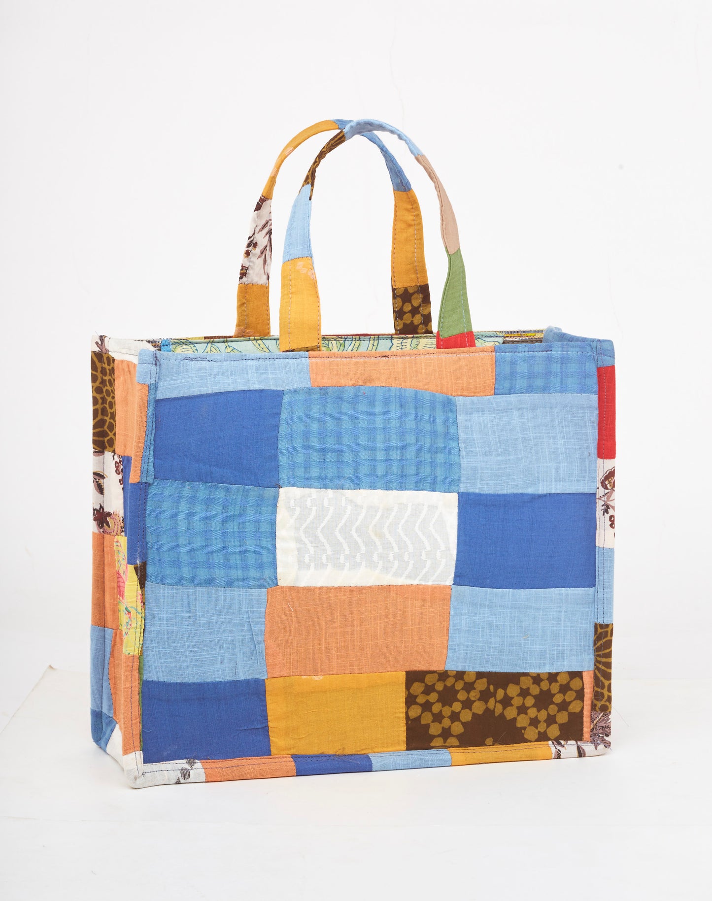 Fabric with Patch Work & Jute - Lunch Bag