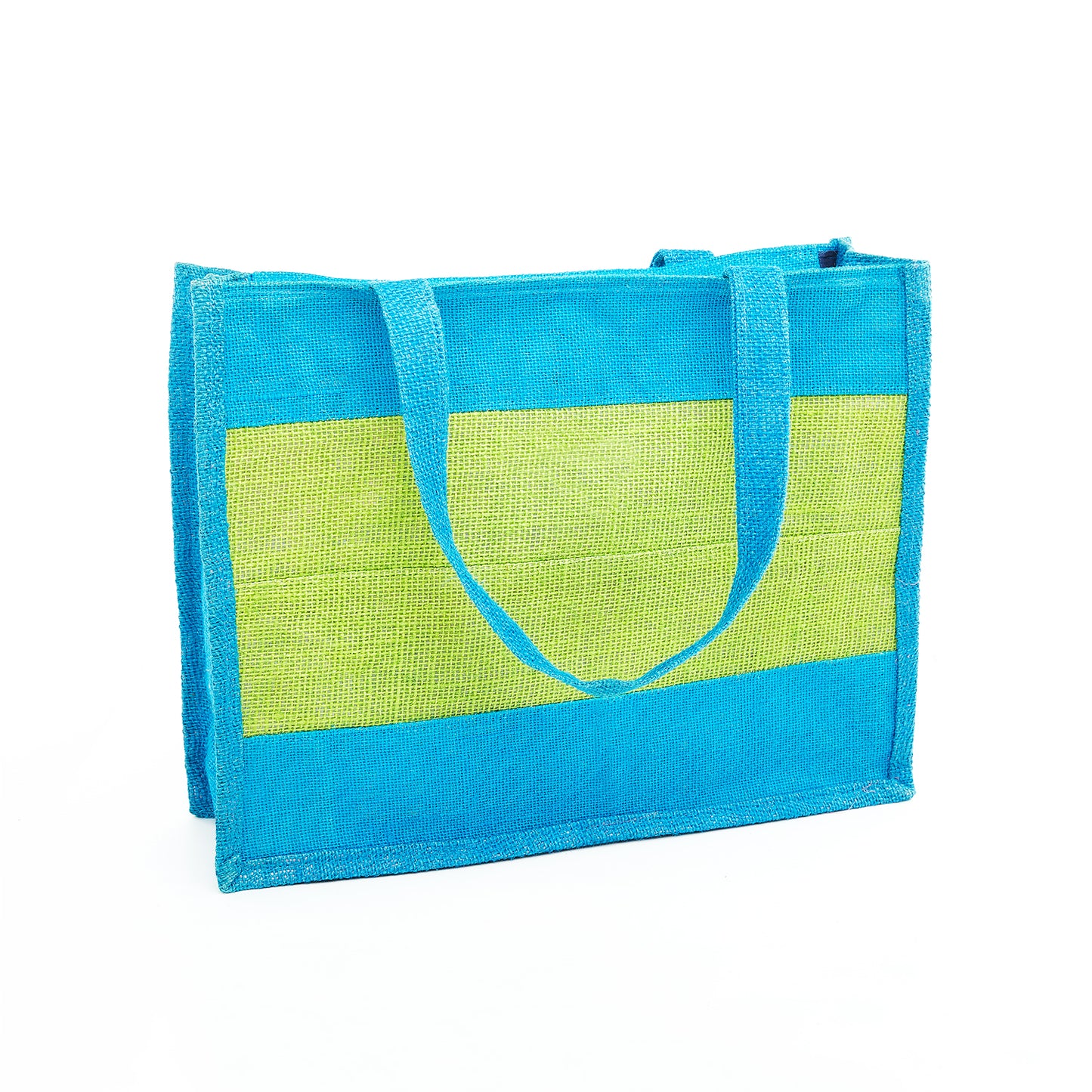 Sapphire Blue & Green - Jute Bag