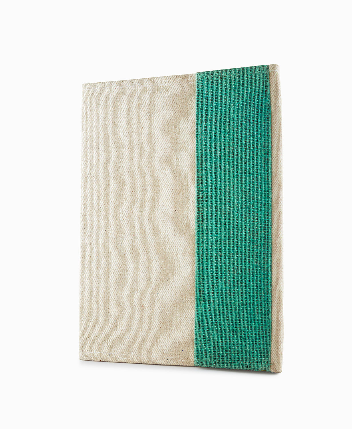 White & Mint Green - Canvas Folder