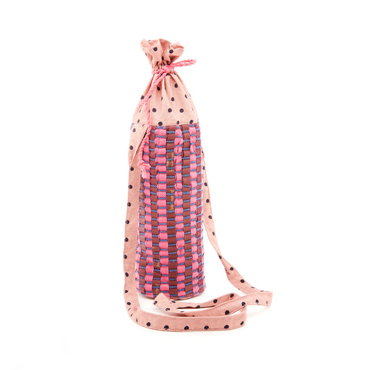 Blush Pink & Rosewood Pink Non Woven Bottle Holder