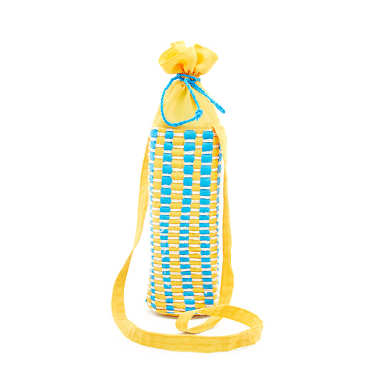 Canary Yellow & Sapphire Blue - Non Woven Bottle Holder