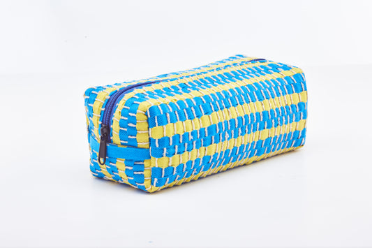 Sky Blue & Yellow - Toiletry Pouch