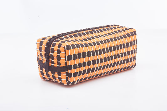 Orange & Black - Toiletry Pouch