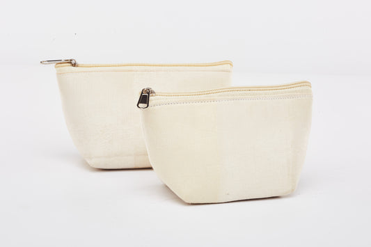 Front Pouch - White , Back Pouch - White - Set Of 2