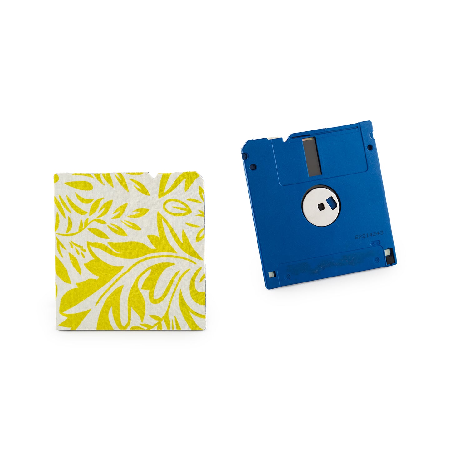 White -Floppy Disk Coaster Set of 2