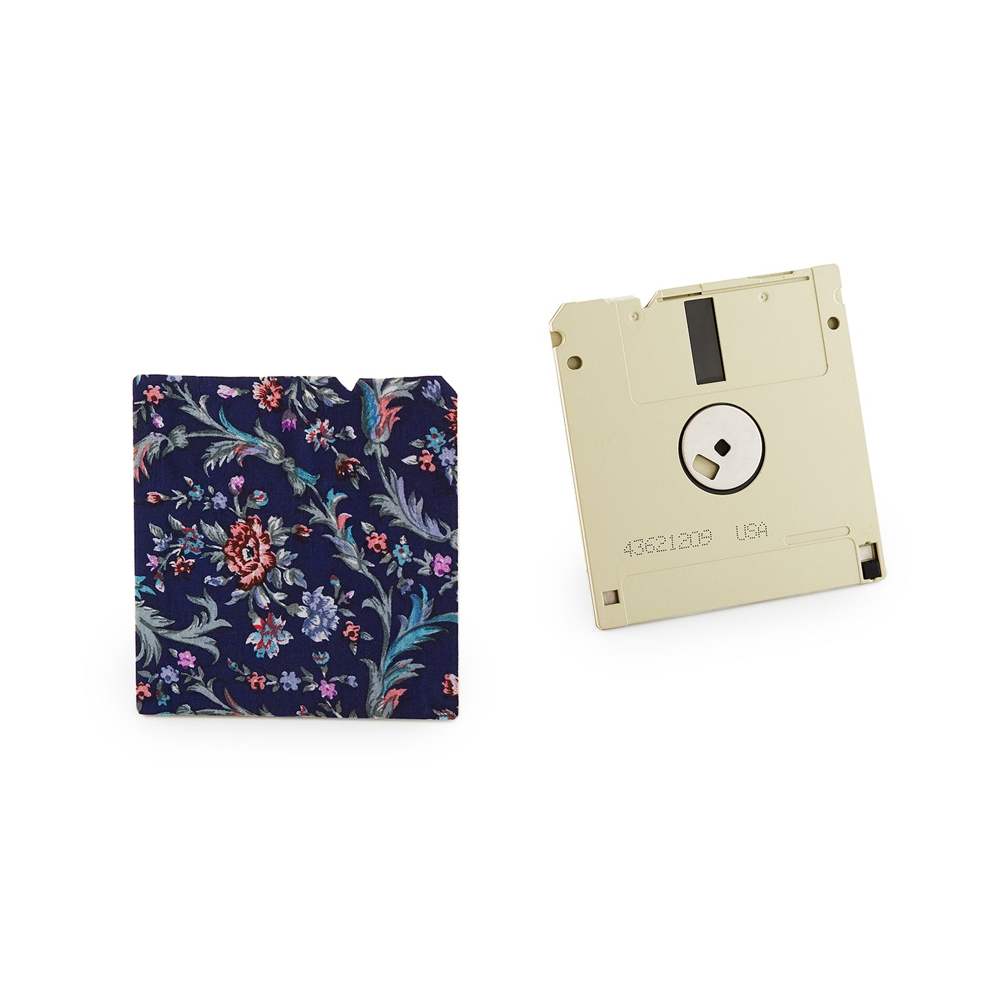 Denim Blue - Floppy Disk Coaster Set of 2