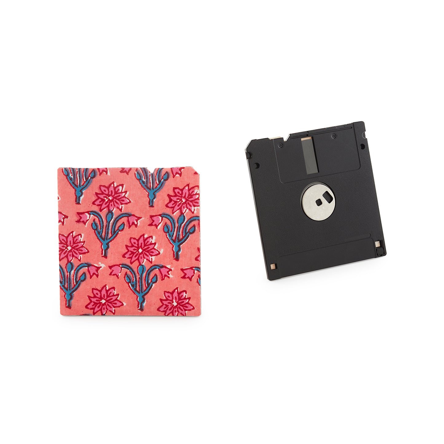 Coral Pink - Floppy Disk Caster Set of 2