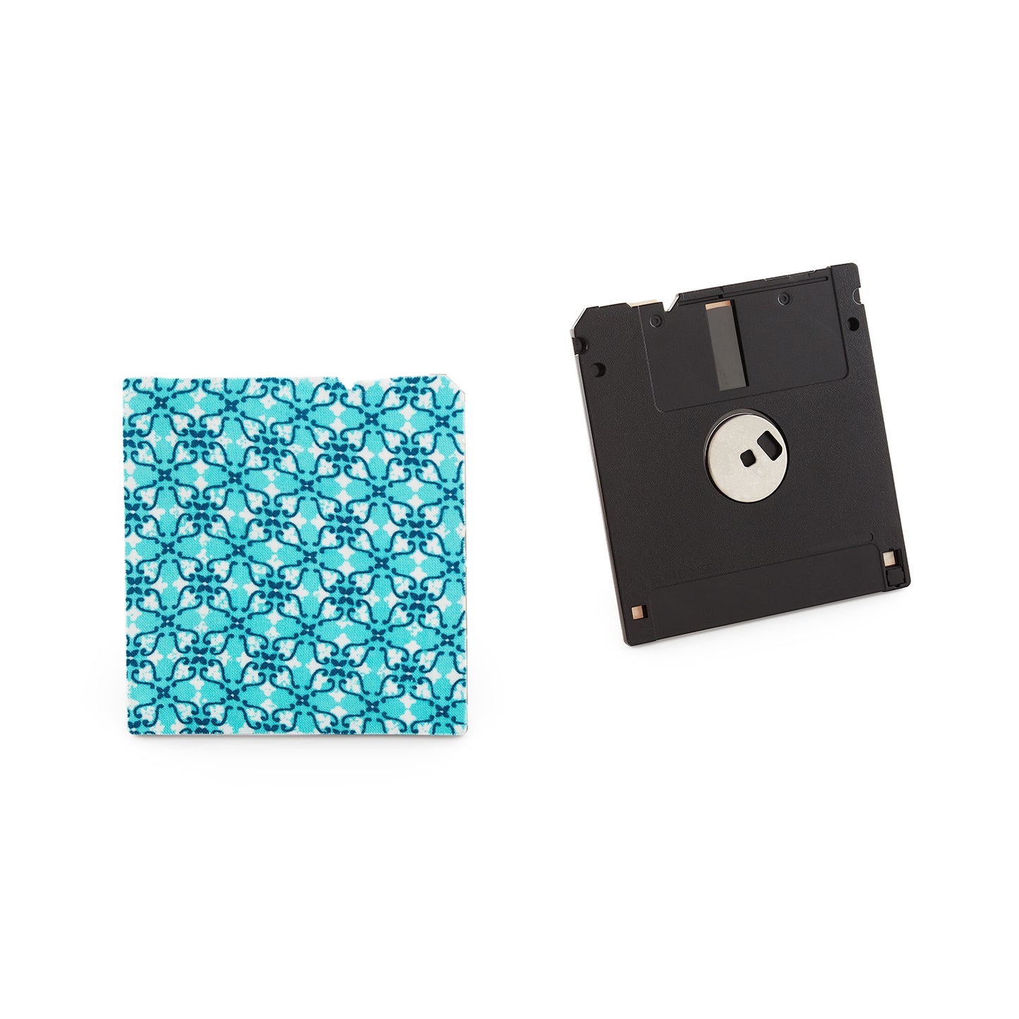 Cerulean Blue - Floppy Disk Coaster Set of 2
