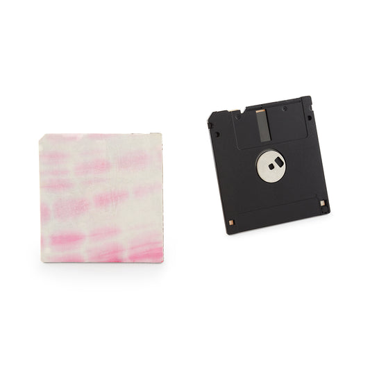 Bubblegum Pink - Floppy Disk Coaster Set of 2