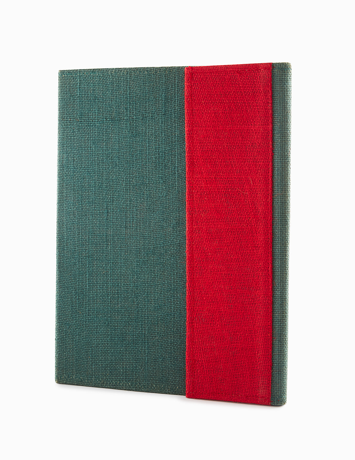 Light Green & Crimson Red Canvas Folder