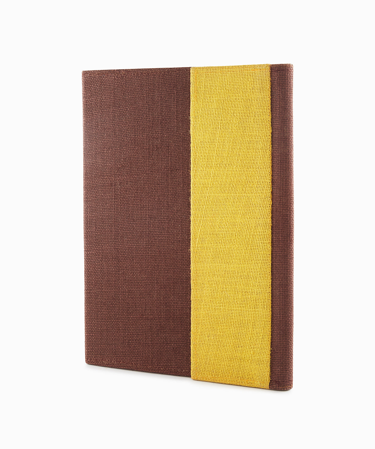 Cedar Brown & Saffron Yellow Jute Folder