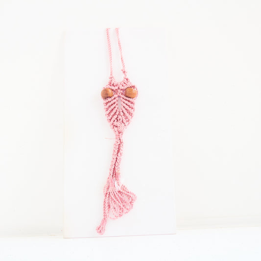 Lemonade Pink Crochet Necklace With Pink Dori - Nacklace