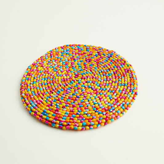 Multi Color - Bead Coaster