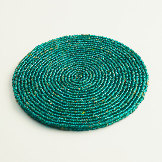 Green - Bead Coaster