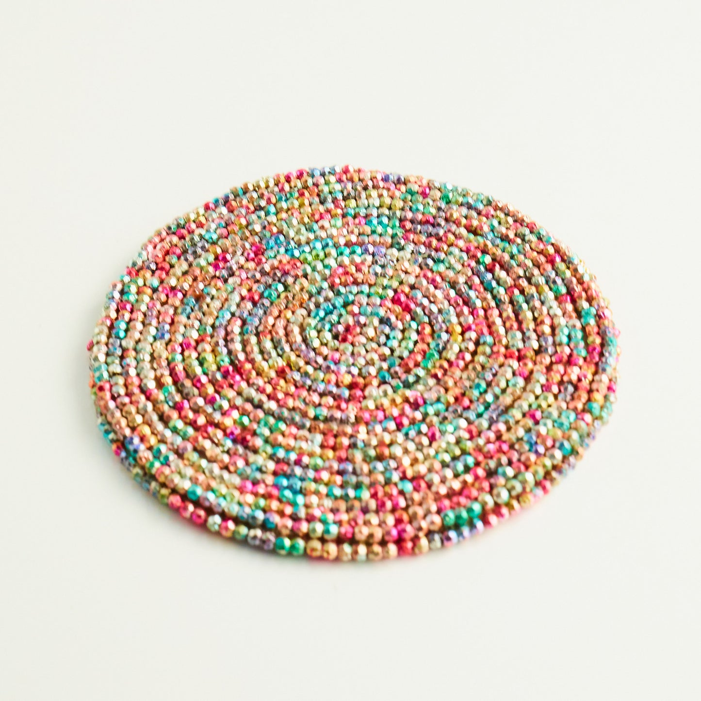 Multi - Colored - Bead Coaster