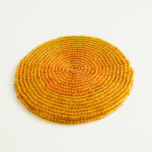 Yellow & Orange - Bead Coaster