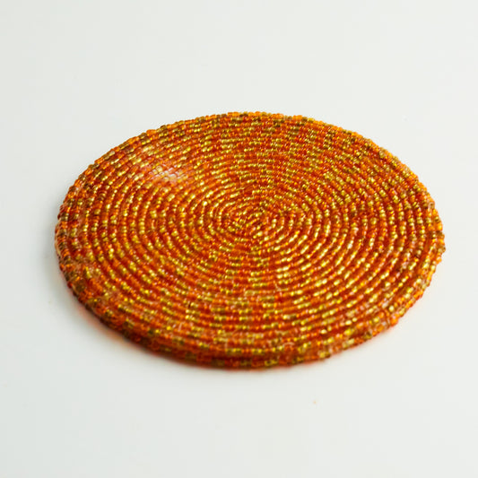 Yellow & Orange - Bead Coaster