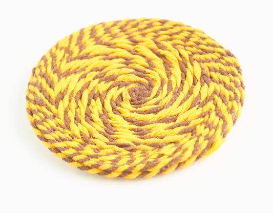 Yellow & Brown - Non Woven Coaster