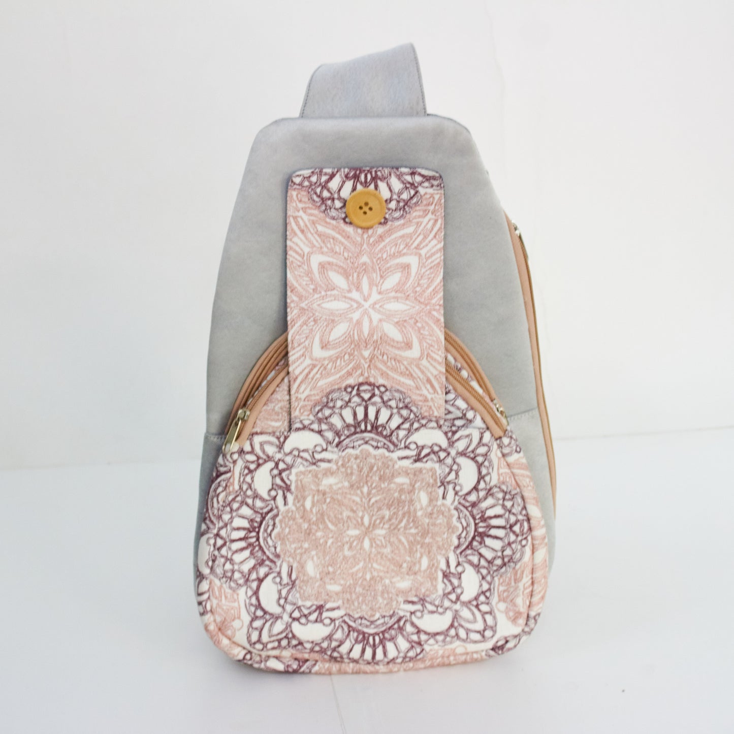 Grey & Pink - Side Bag