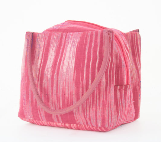 Ruby Red Vertical Line - Lunch Bag