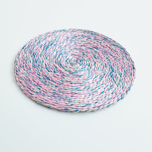 Admiral Blue & Taffy Pink - Thread Yarn Coaster