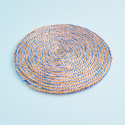 Yellow & Blue - Thread Yarn Coaster