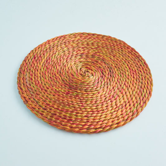 Yellow & Green - Thread Yarn Coaster