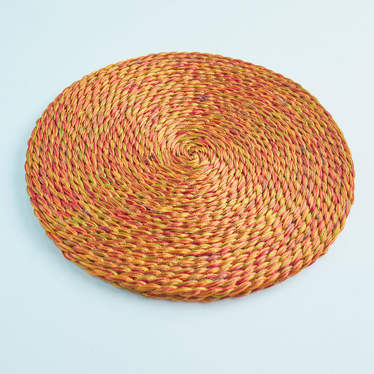 Yellow & Green - Thread Yarn Coaster
